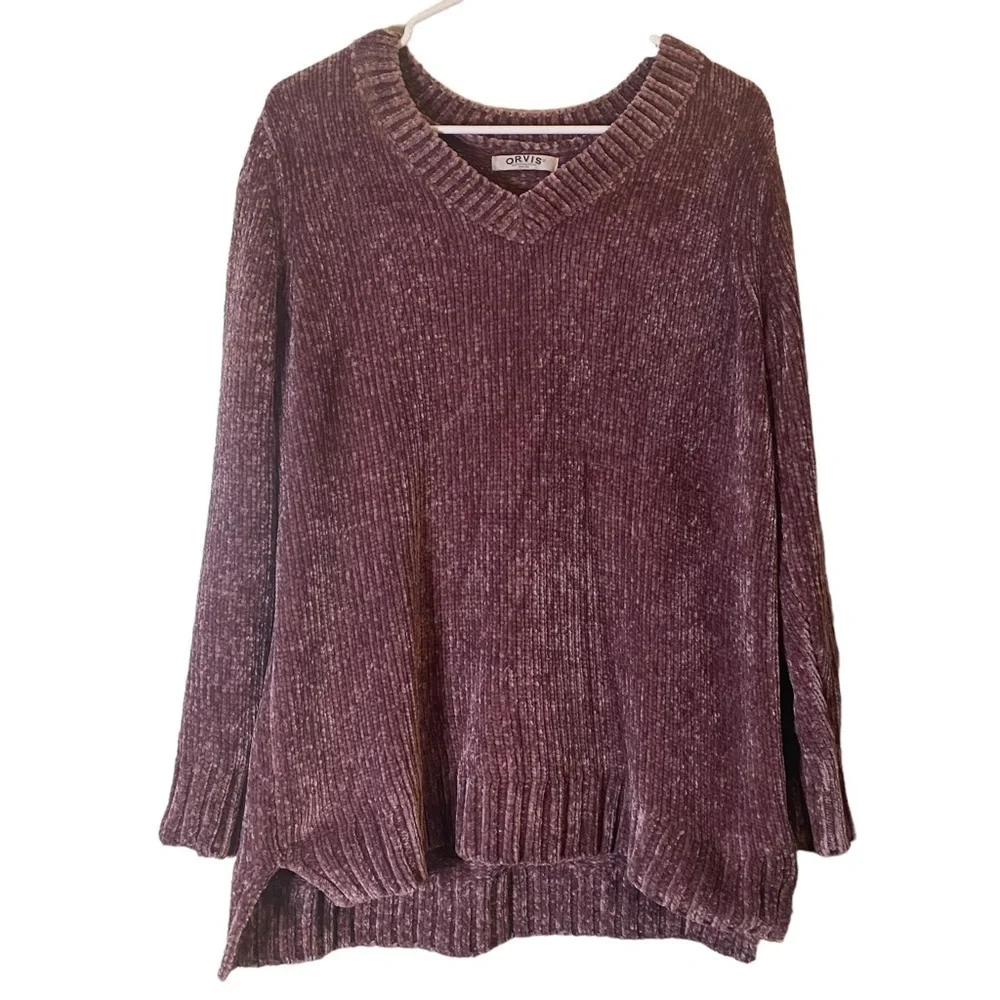 𝅺ORVIS Super Soft Knit V-Neck Sweater Rose Pink